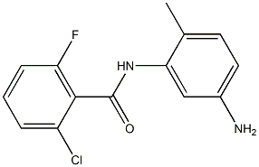 N-(5-amino-2-methylphenyl)-2-chloro-6-fluorobenzamide,,结构式