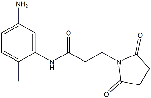 N-(5-amino-2-methylphenyl)-3-(2,5-dioxopyrrolidin-1-yl)propanamide Struktur