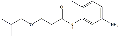 N-(5-amino-2-methylphenyl)-3-(2-methylpropoxy)propanamide