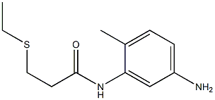 N-(5-amino-2-methylphenyl)-3-(ethylsulfanyl)propanamide Struktur