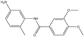 N-(5-amino-2-methylphenyl)-3,4-dimethoxybenzamide Struktur