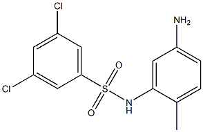 N-(5-amino-2-methylphenyl)-3,5-dichlorobenzene-1-sulfonamide Structure