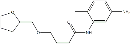 N-(5-amino-2-methylphenyl)-4-(oxolan-2-ylmethoxy)butanamide 化学構造式