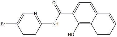 N-(5-bromopyridin-2-yl)-1-hydroxynaphthalene-2-carboxamide Struktur