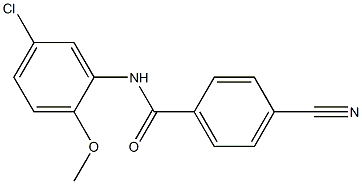 N-(5-chloro-2-methoxyphenyl)-4-cyanobenzamide Structure