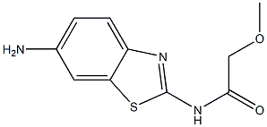 N-(6-amino-1,3-benzothiazol-2-yl)-2-methoxyacetamide Struktur