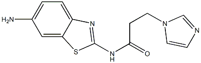 N-(6-amino-1,3-benzothiazol-2-yl)-3-(1H-imidazol-1-yl)propanamide Structure
