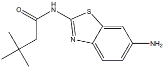 N-(6-amino-1,3-benzothiazol-2-yl)-3,3-dimethylbutanamide Struktur