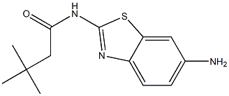 N-(6-amino-1,3-benzothiazol-2-yl)-3,3-dimethylbutanamide Structure