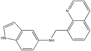 N-(quinolin-8-ylmethyl)-1H-indol-5-amine Struktur