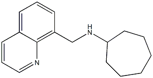 N-(quinolin-8-ylmethyl)cycloheptanamine,,结构式