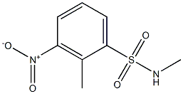 N,2-dimethyl-3-nitrobenzene-1-sulfonamide 化学構造式