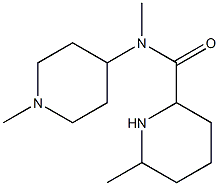 N,6-dimethyl-N-(1-methylpiperidin-4-yl)piperidine-2-carboxamide,,结构式