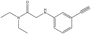  N,N-diethyl-2-[(3-ethynylphenyl)amino]acetamide