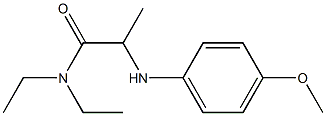 N,N-diethyl-2-[(4-methoxyphenyl)amino]propanamide Structure