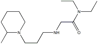 N,N-diethyl-2-{[3-(2-methylpiperidin-1-yl)propyl]amino}acetamide Struktur