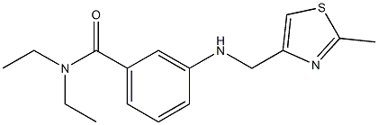 N,N-diethyl-3-{[(2-methyl-1,3-thiazol-4-yl)methyl]amino}benzamide Structure