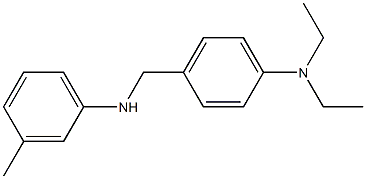 N,N-diethyl-4-{[(3-methylphenyl)amino]methyl}aniline Structure