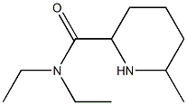 N,N-diethyl-6-methylpiperidine-2-carboxamide Struktur