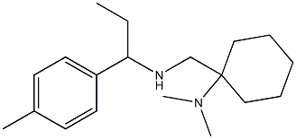 N,N-dimethyl-1-({[1-(4-methylphenyl)propyl]amino}methyl)cyclohexan-1-amine|