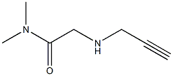 N,N-dimethyl-2-(prop-2-yn-1-ylamino)acetamide 化学構造式