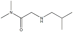 N,N-dimethyl-2-[(2-methylpropyl)amino]acetamide 化学構造式