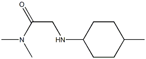 N,N-dimethyl-2-[(4-methylcyclohexyl)amino]acetamide Structure