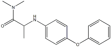 N,N-dimethyl-2-[(4-phenoxyphenyl)amino]propanamide 结构式