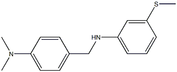 N,N-dimethyl-4-({[3-(methylsulfanyl)phenyl]amino}methyl)aniline Structure