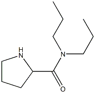 N,N-dipropylpyrrolidine-2-carboxamide Structure