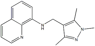 N-[(1,3,5-trimethyl-1H-pyrazol-4-yl)methyl]quinolin-8-amine Struktur