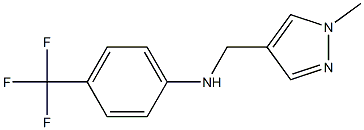 N-[(1-methyl-1H-pyrazol-4-yl)methyl]-4-(trifluoromethyl)aniline Structure