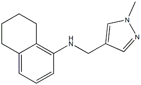 N-[(1-methyl-1H-pyrazol-4-yl)methyl]-5,6,7,8-tetrahydronaphthalen-1-amine,,结构式