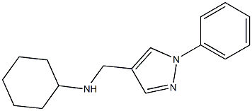 N-[(1-phenyl-1H-pyrazol-4-yl)methyl]cyclohexanamine Structure