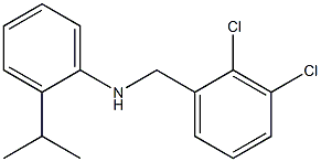 N-[(2,3-dichlorophenyl)methyl]-2-(propan-2-yl)aniline,,结构式