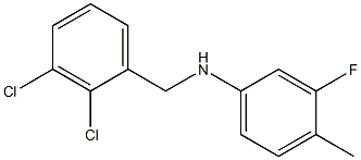 N-[(2,3-dichlorophenyl)methyl]-3-fluoro-4-methylaniline Struktur