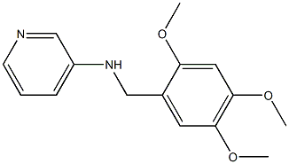 N-[(2,4,5-trimethoxyphenyl)methyl]pyridin-3-amine,,结构式