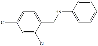 N-[(2,4-dichlorophenyl)methyl]aniline 结构式