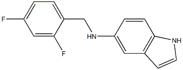 N-[(2,4-difluorophenyl)methyl]-1H-indol-5-amine Structure