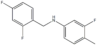 N-[(2,4-difluorophenyl)methyl]-3-fluoro-4-methylaniline Structure