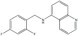 N-[(2,4-difluorophenyl)methyl]quinolin-5-amine Structure