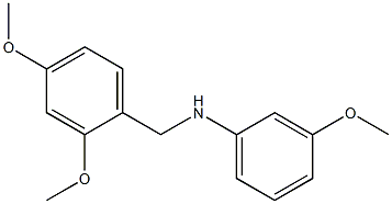 N-[(2,4-dimethoxyphenyl)methyl]-3-methoxyaniline 结构式