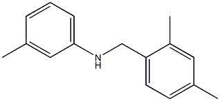 N-[(2,4-dimethylphenyl)methyl]-3-methylaniline 化学構造式