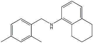 N-[(2,4-dimethylphenyl)methyl]-5,6,7,8-tetrahydronaphthalen-1-amine 结构式