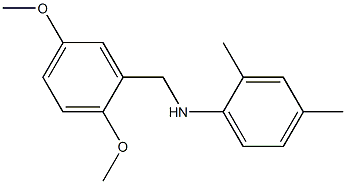 N-[(2,5-dimethoxyphenyl)methyl]-2,4-dimethylaniline Struktur