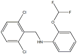 N-[(2,6-dichlorophenyl)methyl]-2-(difluoromethoxy)aniline