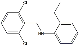 N-[(2,6-dichlorophenyl)methyl]-2-ethylaniline Struktur