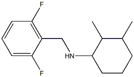 N-[(2,6-difluorophenyl)methyl]-2,3-dimethylcyclohexan-1-amine 化学構造式