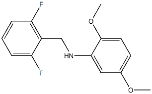 N-[(2,6-difluorophenyl)methyl]-2,5-dimethoxyaniline Structure