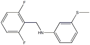 N-[(2,6-difluorophenyl)methyl]-3-(methylsulfanyl)aniline Structure